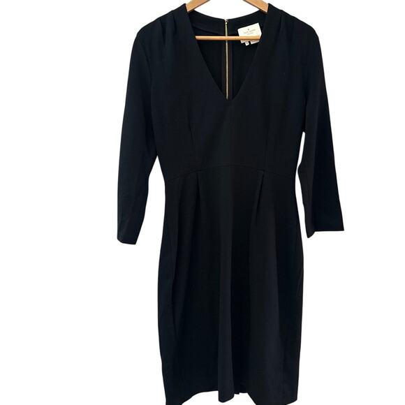 Kate‎ Spade Darlene Stretchy Sheath Midi Dress Black Size 10 - Picture 3 of 11